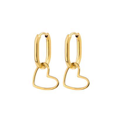 Simple Love Oval Hoops Baby Oro