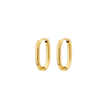 Oval Hoops Baby Oro