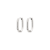 Oval Hoops Baby Argento