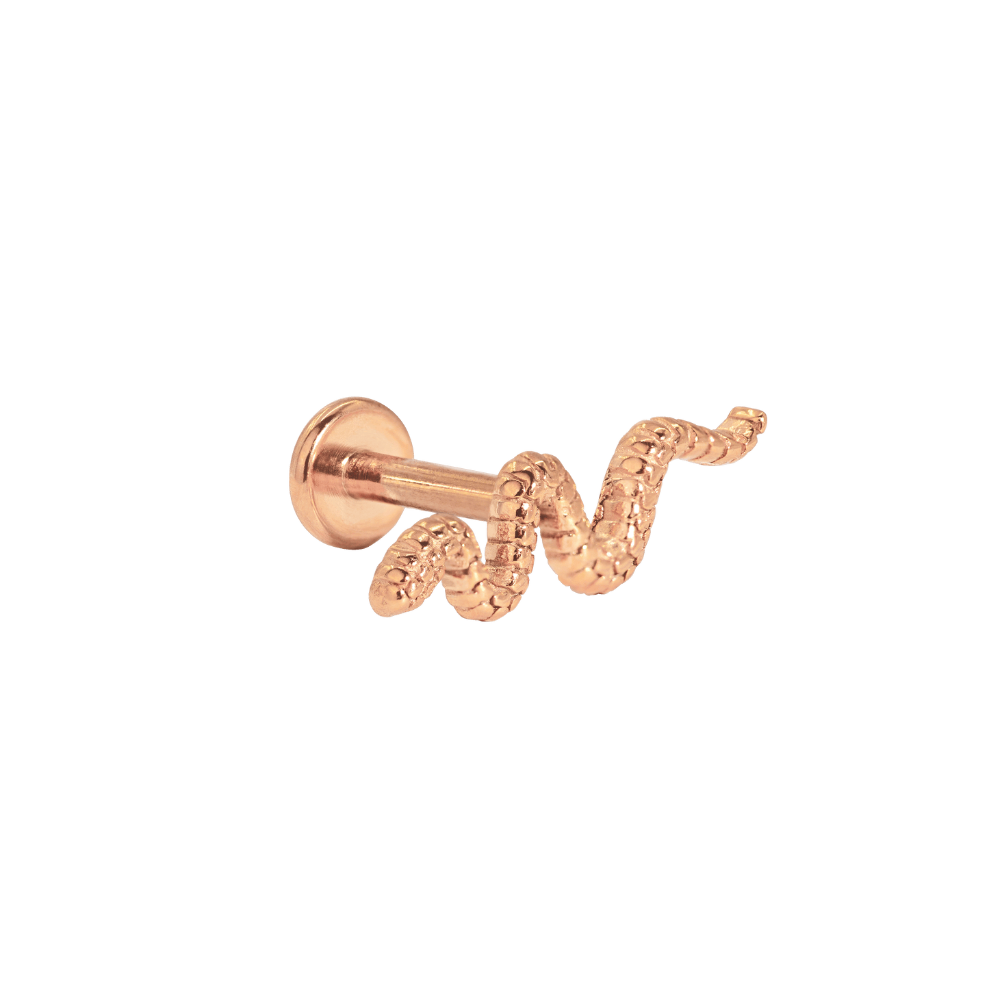 Snake Piercing Oro Rosa
