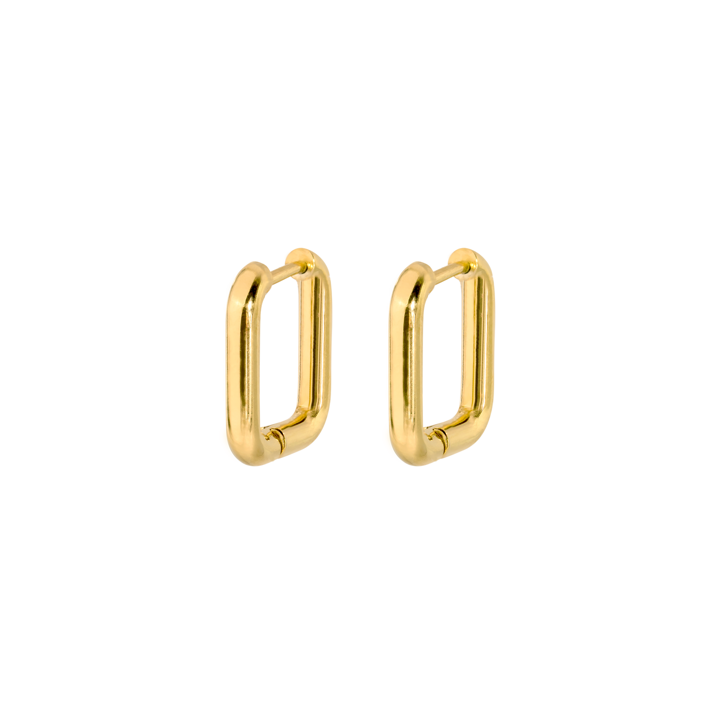 Square Hoops Oro