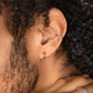 Striped Ear Cuff Argento