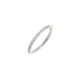 White Sparkle Anello Argento