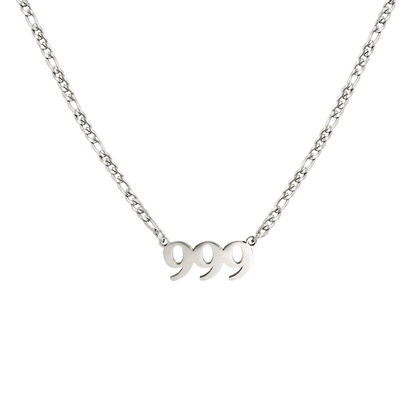 Angel Number 999 Collana Argento