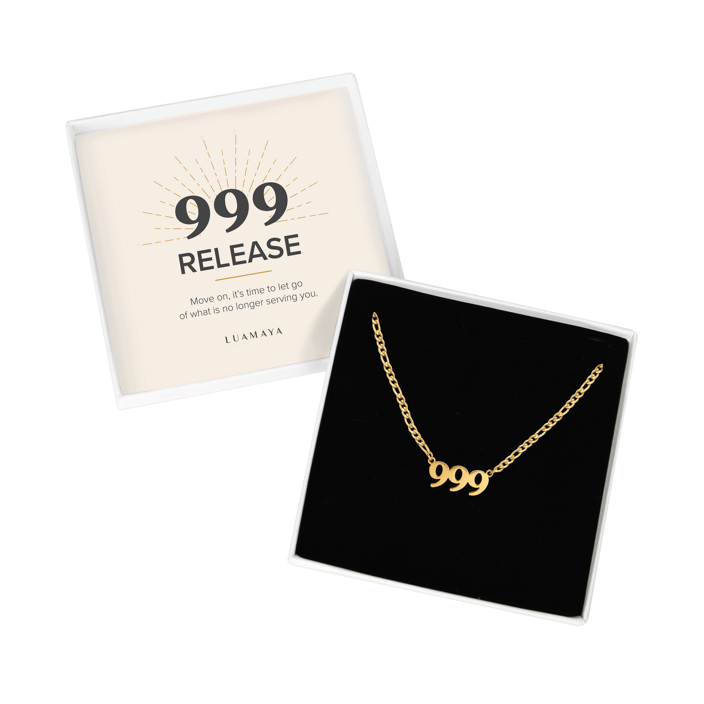 Angel Number 999 Collana Oro