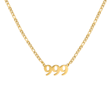 Angel Number 999 Collana Oro