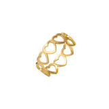 Heart in Heart Anello Oro