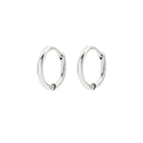 Slim Hoops Small Argento