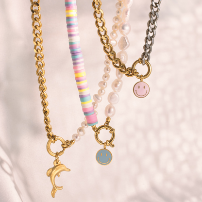 Pastel Pearl Collana Oro