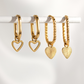 Love Ray Oval Twisted Hoops Oro