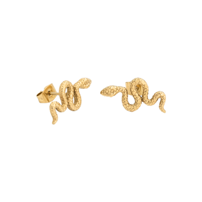 Loving Emelie Snake Studs Oro