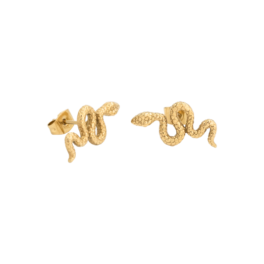 Loving Emelie Snake Studs Oro